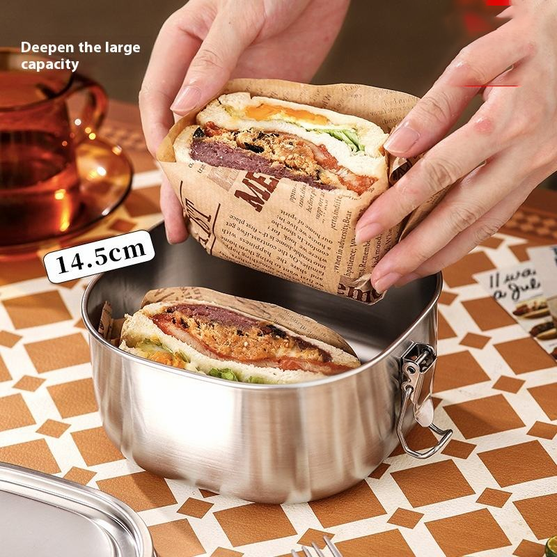 18/8 stainless steel lunchbox for School,Office.