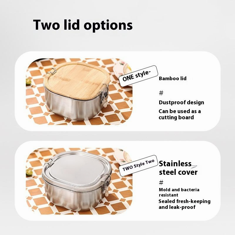 18/8 stainless steel lunchbox for School,Office.
